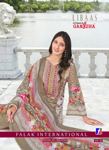 Libaas Vol 2 By Ganesha Cotton Digital Printed Dress Material Suppliers In India